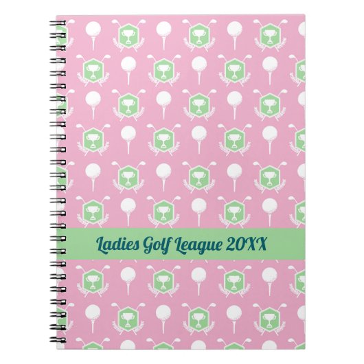 Ladies Golf League Spiral Notepad Notitieboek (Voorkant)