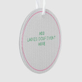 Ladies Golf Rose White CUSTOM Award Favoriser l'év (devant)