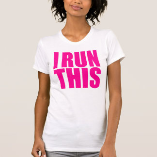LADIES 'I RUN THE'-TANKTOP T-SHIRT