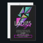 Ladies Night Club Bar Fractal Flyer Invitation<br><div class="desc">Circulaire Club pour événements promotionnels</div>