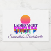 Ladies Night Mini Mousserende Wijnfles Etiketten (Enkel label)