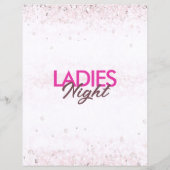 Ladies Night Party Pink Flyer Template (Achterkant)