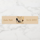 Ladies' Night Snarky Wreak Havoc Sass Water Label Waterfles Etiket (Enkel label)