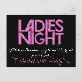 Ladies Night uitnodigingsontwerp Uitnodiging Briefkaart