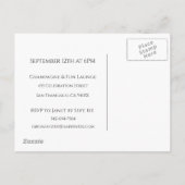 Ladies Night uitnodigingsontwerp Uitnodiging Briefkaart (Achterkant)