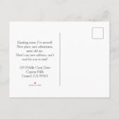 Ladies Pink Golf Cart  Moving Boxes Golf Course Aankondigingskaart (Achterkant)