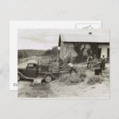 Lading a mower - 1940. briefkaart (Voorkant / Achterkant)