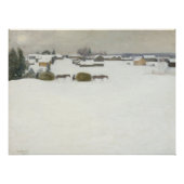 lading hooi | Het winterlandschap van Pekka Halone Perfect Poster (Voorkant)