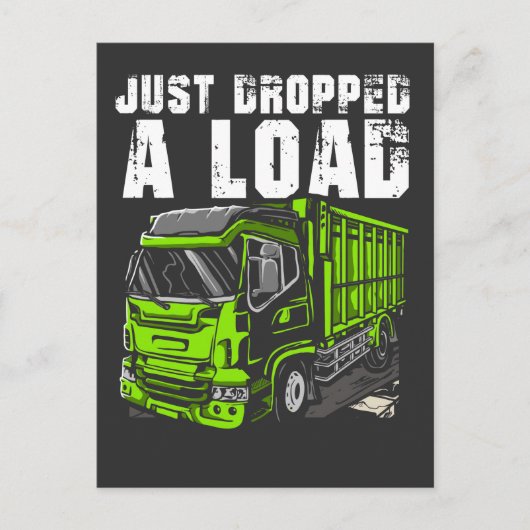 Lading Truck Driver Funny Trucker Driving Briefkaart (Voorkant)
