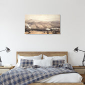 Lading van de Lichte Cavalerie Brigade Canvas Afdruk (Insitu (Slaapkamer))