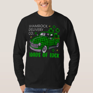 Ladingen van de bergen shamrock Buffalo geponste v T-shirt