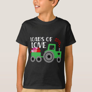 Ladingen van Love Valentijnsdag Tractor T-shirt
