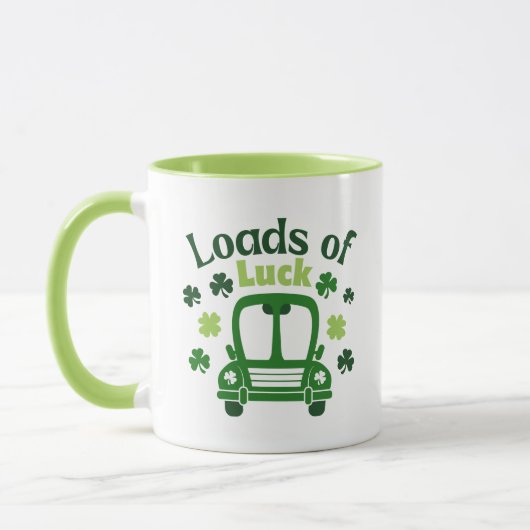 Ladingen van Luck St Patrick's Day Truck Mok (Links)