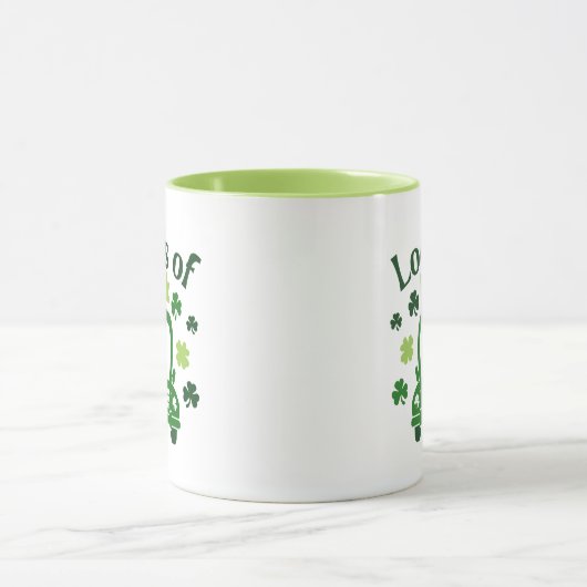 Ladingen van Luck St Patrick's Day Truck Mok (Midden)