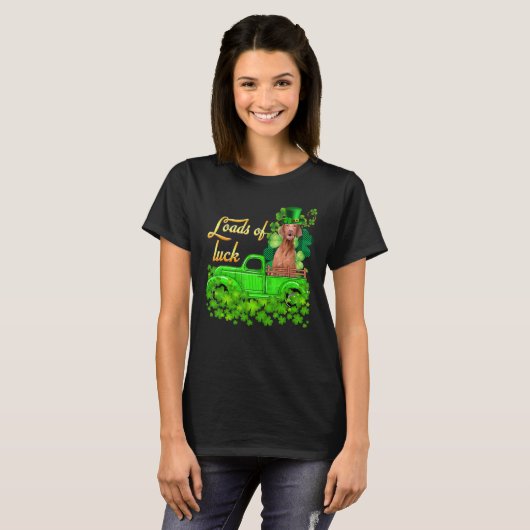 Ladingen van vrachtwagen , sla , St Patrick s Day T-shirt (Voorkant volledig)