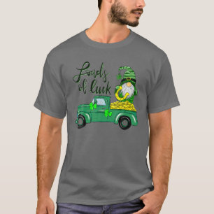 Ladingen vrachtwagen Gnome St Patrick's Day Shamro T-shirt