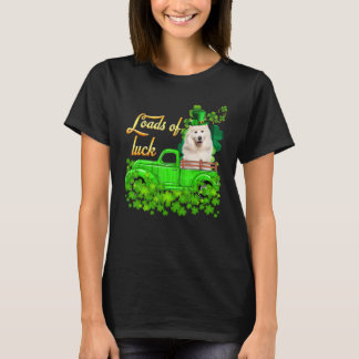 Ladingen vrachtwagen Samoyed St Patrick S Day T-shirt