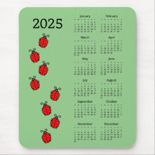 Ladiy Bugs 2025 Kalender Mousepad Muismat