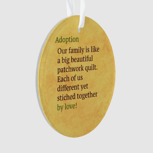 L'adoption est un patchwork (devant)