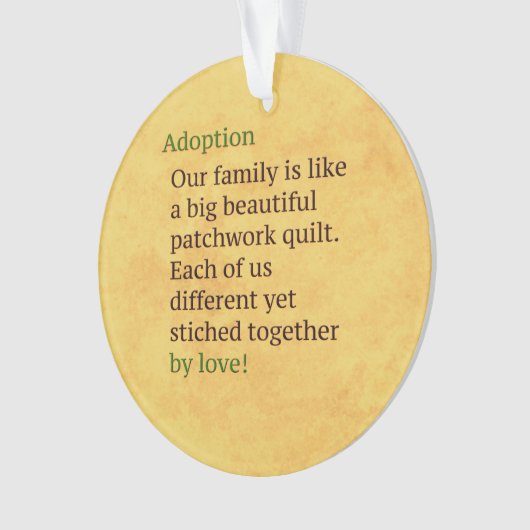 L'adoption est un patchwork (devant)