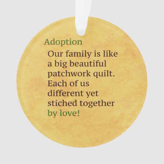 L'adoption est un patchwork (devant)