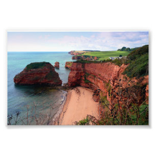 Ladram Bay Jurassic Coast Devon England Foto Afdruk