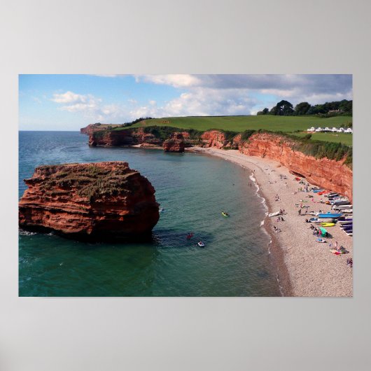 Ladram Bay Jurassic Coast Devon Poster (Voorkant)