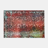 Ladrilho vermel manchado com tinta spray deurmat (Voorkant)