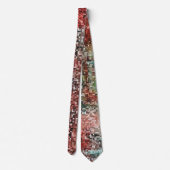 Ladrilho vermel manchado com tinta spray stropdas (Achterkant)