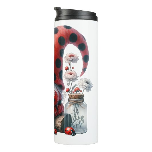 Ladtbug Gnome Thermische Tumbler Thermosbeker (Geroteerd rechts)
