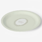 Laduree Franse Café Patisserie Baby shower Groen Papieren Bordje (Gekanteld)