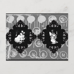 Lady Abigail en Sir Oswin Cat Briefkaart