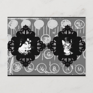 Lady Abigail en Sir Oswin Cat Briefkaart