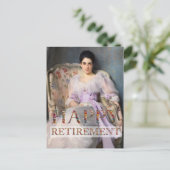 Lady Agnew van Lochnaw Happy Retirement Briefkaart (Staand voorkant)