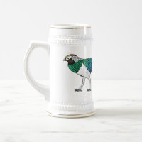 Lady Amherst's fazant vogel cartoon illustratie