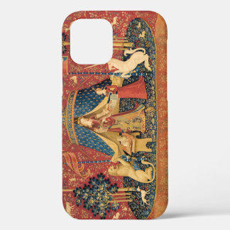 Lady and The Unicorn by Old Master iPhone 12 Hoesje