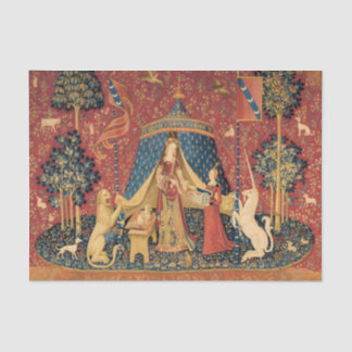 Lady and The Unicorn by Old Master Tissuepapier