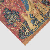 Lady and The Unicorn by Old Master Tissuepapier (Detail)