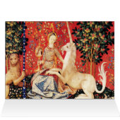 LADY AND UNICORN Flowers,Animals Fantasy Christmas (Intérieur Horizontal (Haut))