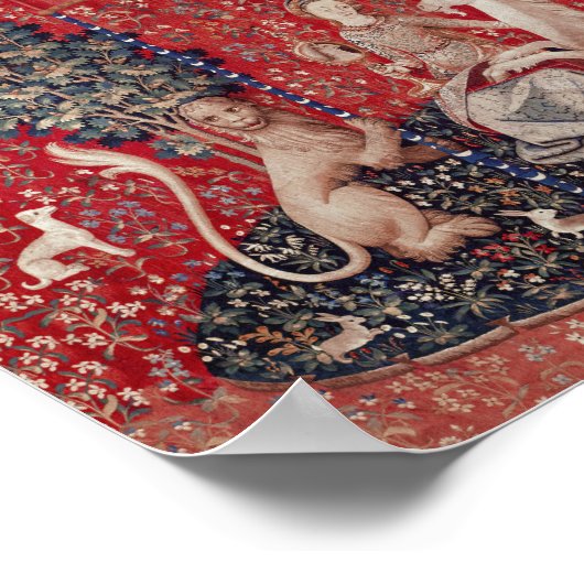 Lady and Unicorn Medieval Tapestry Sight Poster (Hoek)