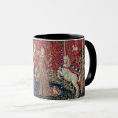 Lady and Unicorn Medieval Tapestry Taste Mok (Voorkant rechts)