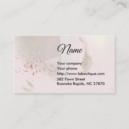 Lady Angel Carte de visite (Devant)