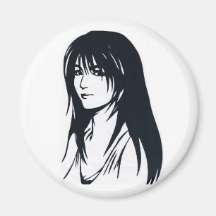 LADY ANIME ON MAGNET MAGNEET