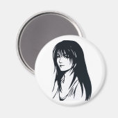 LADY ANIME OP MAGNEET (Voorkant / Achterkant)