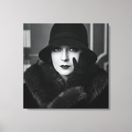 Lady Art Deco, by Natasha Us Canvas Afdruk