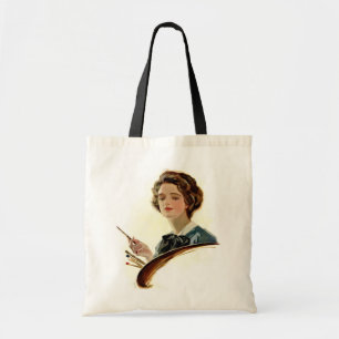 Lady Artist Tote Bag