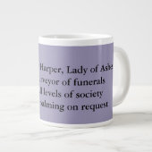 Lady Ashes, Jumbo Mug - Violet Harper (Devant droit)