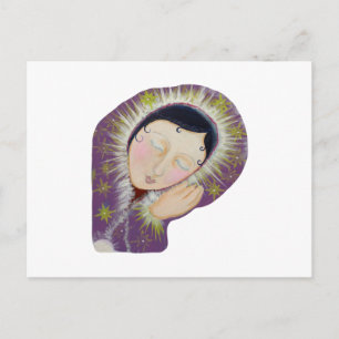 Lady Aslaap. Briefkaart