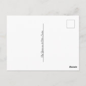 Lady at the beach briefkaart (Achterkant)