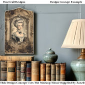 Lady Barok Lijst Sepia CW9R Decoupage Tissuepapier